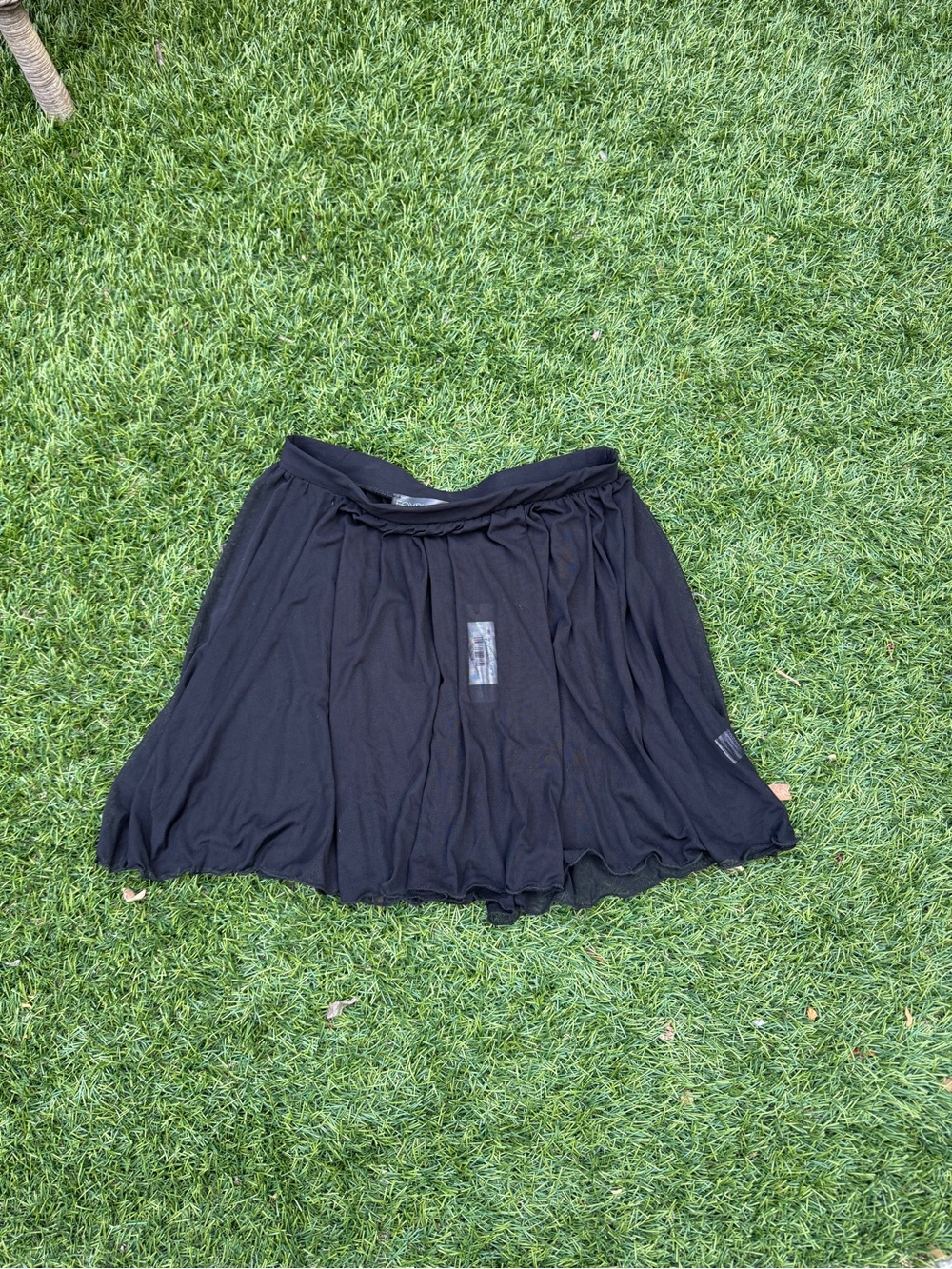 Black Women's A-Line swim Skirt